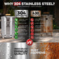 Mini Barrel Smoker Combo (6Lb-Capacity)