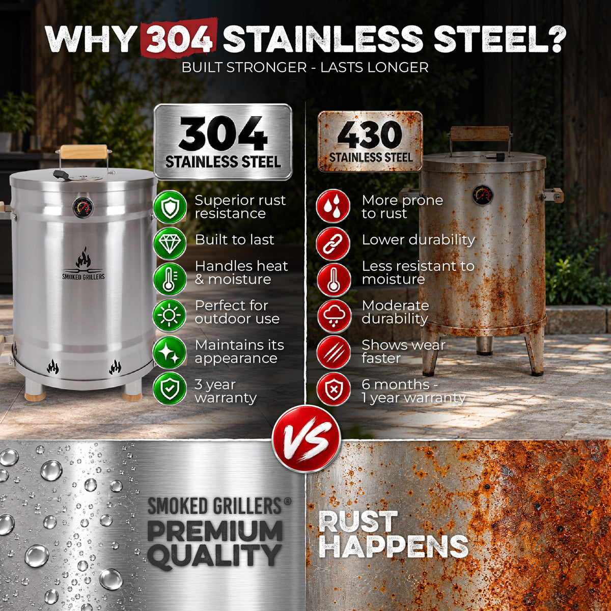 Mini Barrel Smoker Combo (6Lb-Capacity)