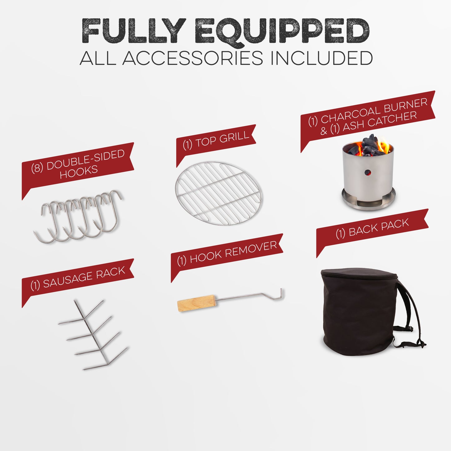 Mini Barrel Smoker Combo (6Lb-Capacity)