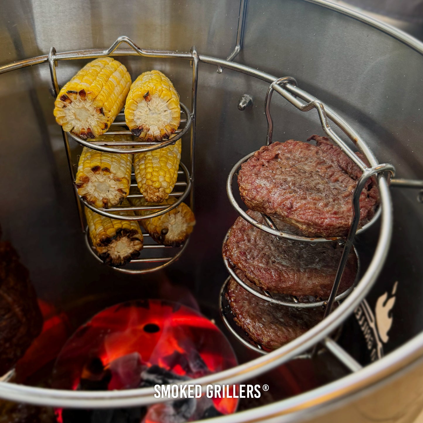 Kit x3 Accessories (Digital Thermometer, Multipurpose Tower & Sausages Rack)