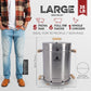 Barrel Smoker & Barril Asador Ahumador - (Large/Grande)