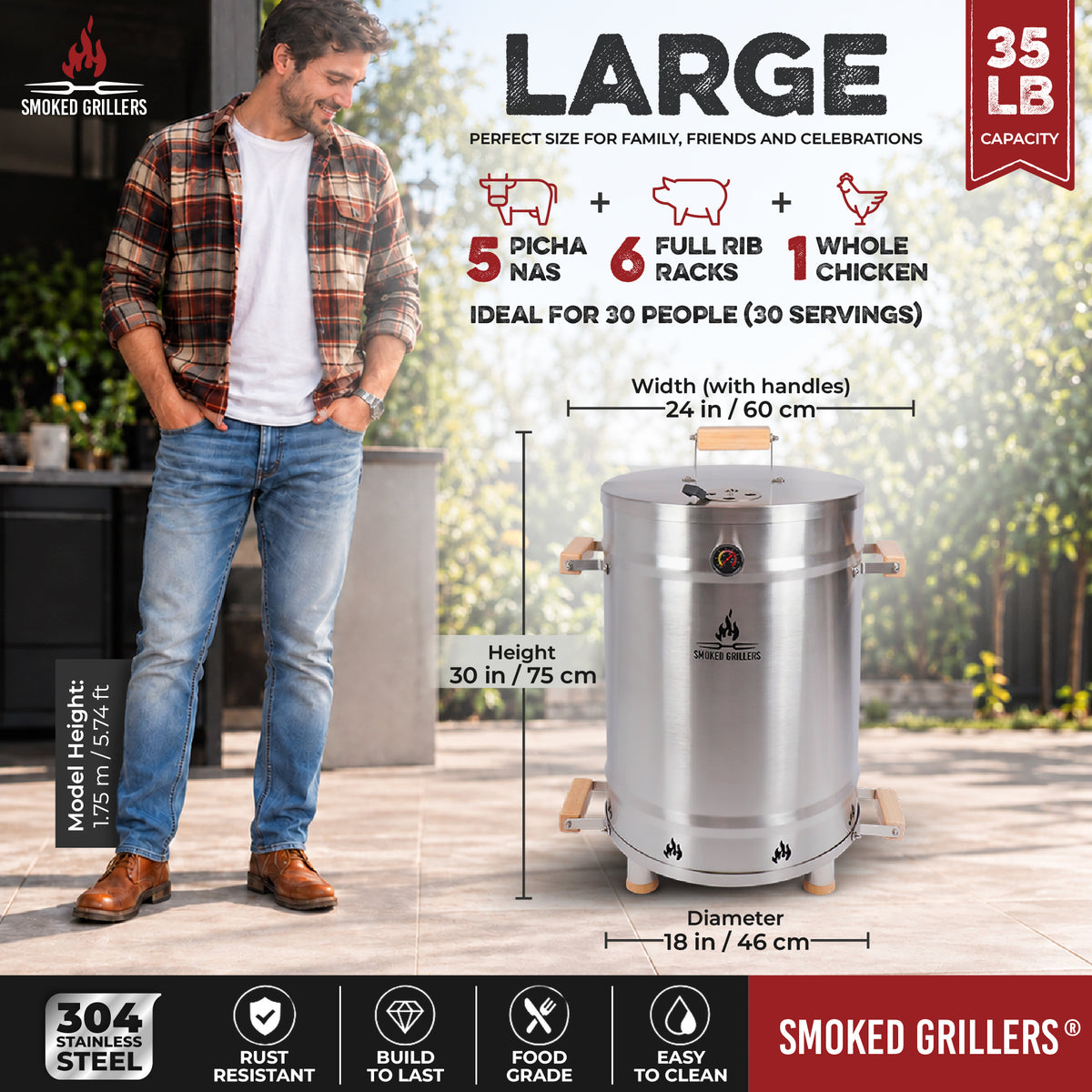 Large Barrel Full Combo (35 Pounds-Capacity)