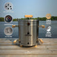Mini Barrel Smoker Combo (6Lb-Capacity)