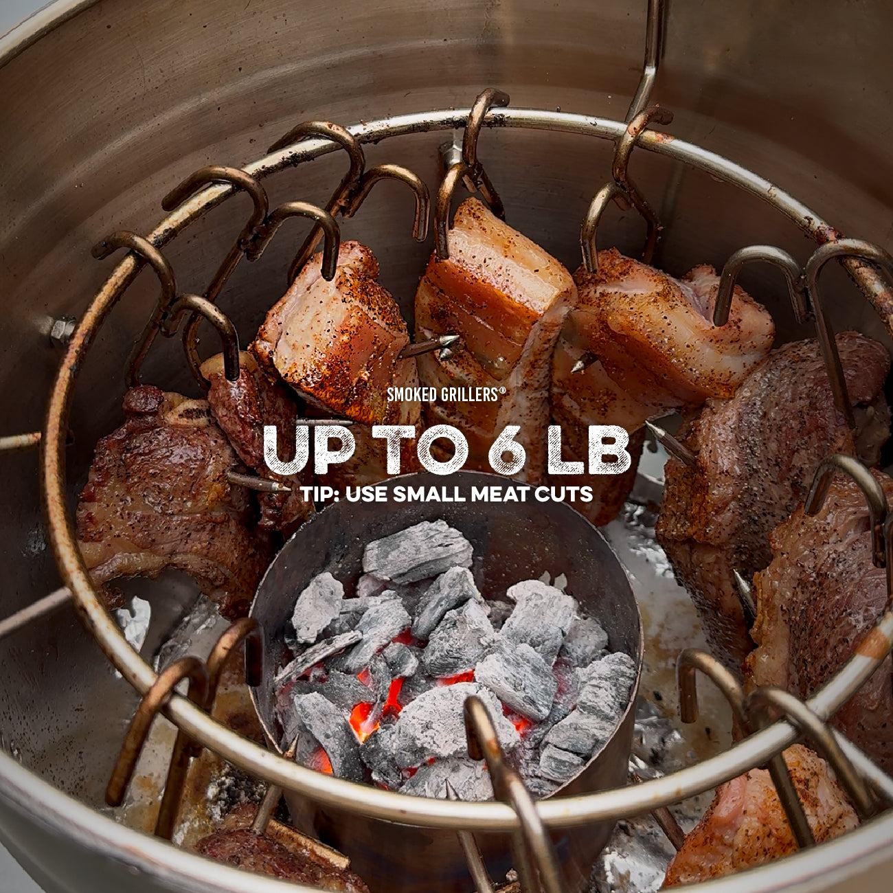 Mini Barrel Smoker Combo (6Lb-Capacity)