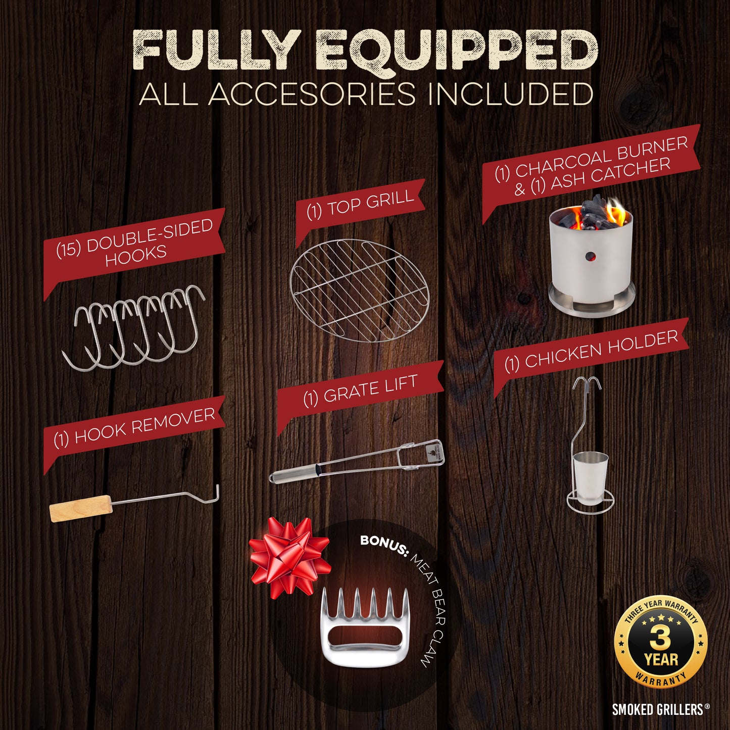 Barrel Smoker & Barril Asador Ahumador  - (Medium/Mediano)